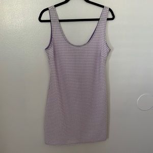 Gingham print dress